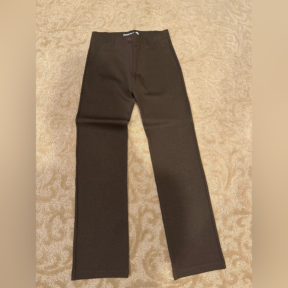 Betabrand Yoga style herringbone dress pants Size M